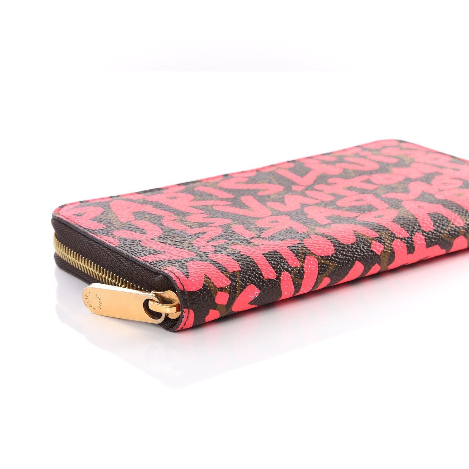 Louis Vuitton Monogram Graffiti Zippy Wallet Fuchsia 5 of 12