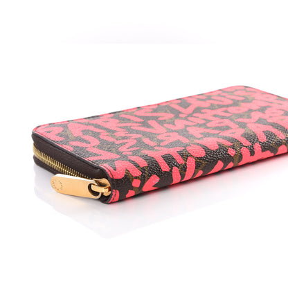 Louis Vuitton Monogram Graffiti Zippy Wallet Fuchsia 5 of 12