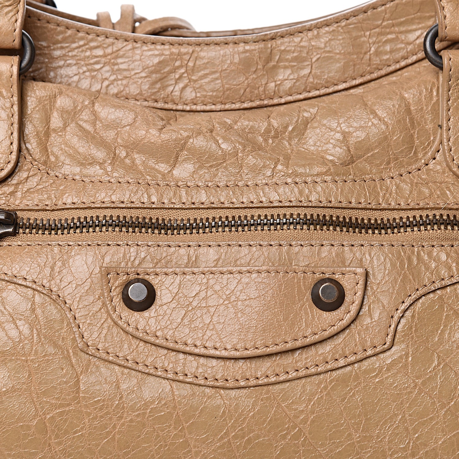 Balenciaga Agneau Classic Hardware City Beige Nougatine 9 of 11
