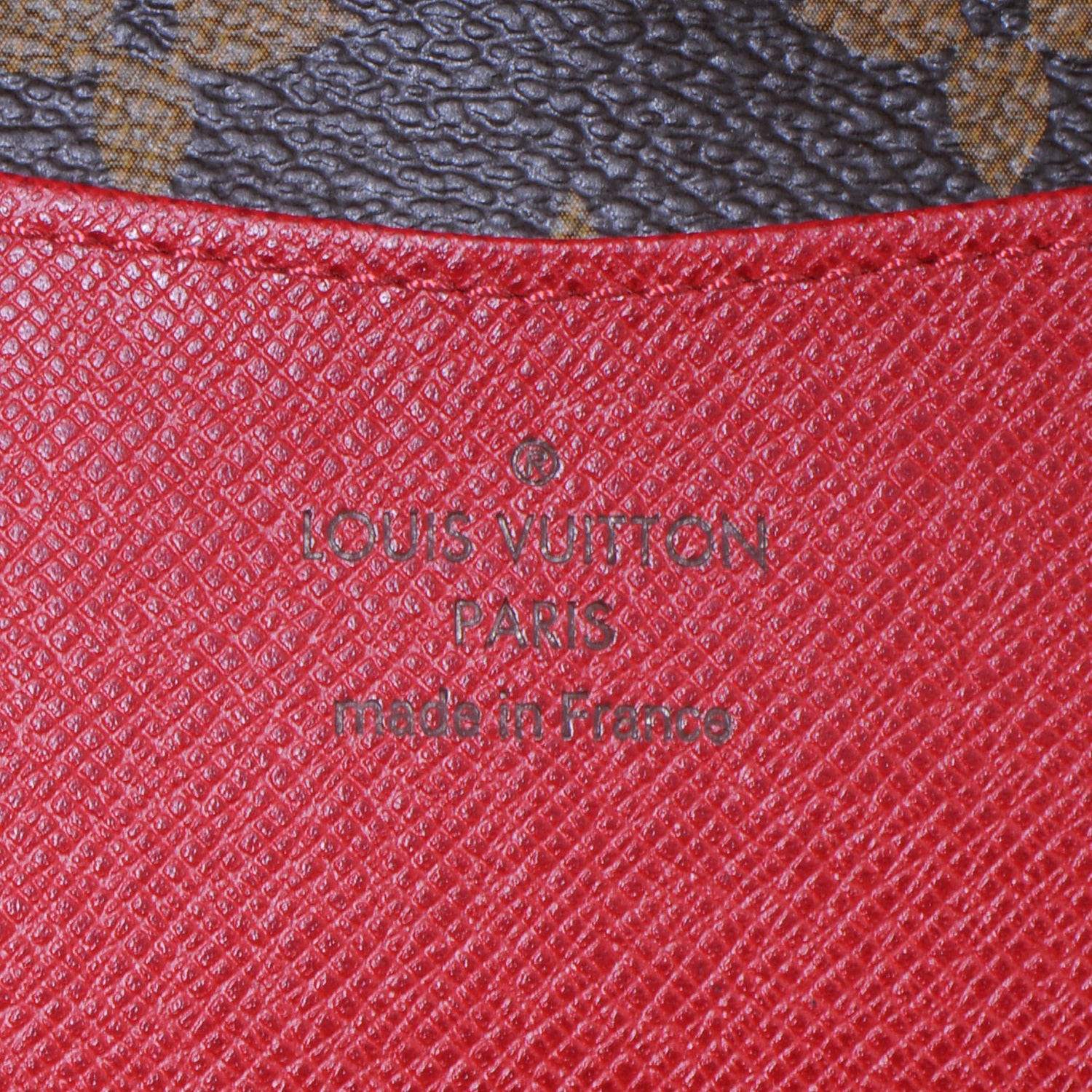 Louis Vuitton Monogram Josephine Wallet Red 6 of 8