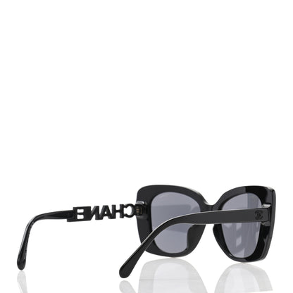 Chanel Acetate Strass Polarized Square Sunglasses 5422-B Black 4 of 7
