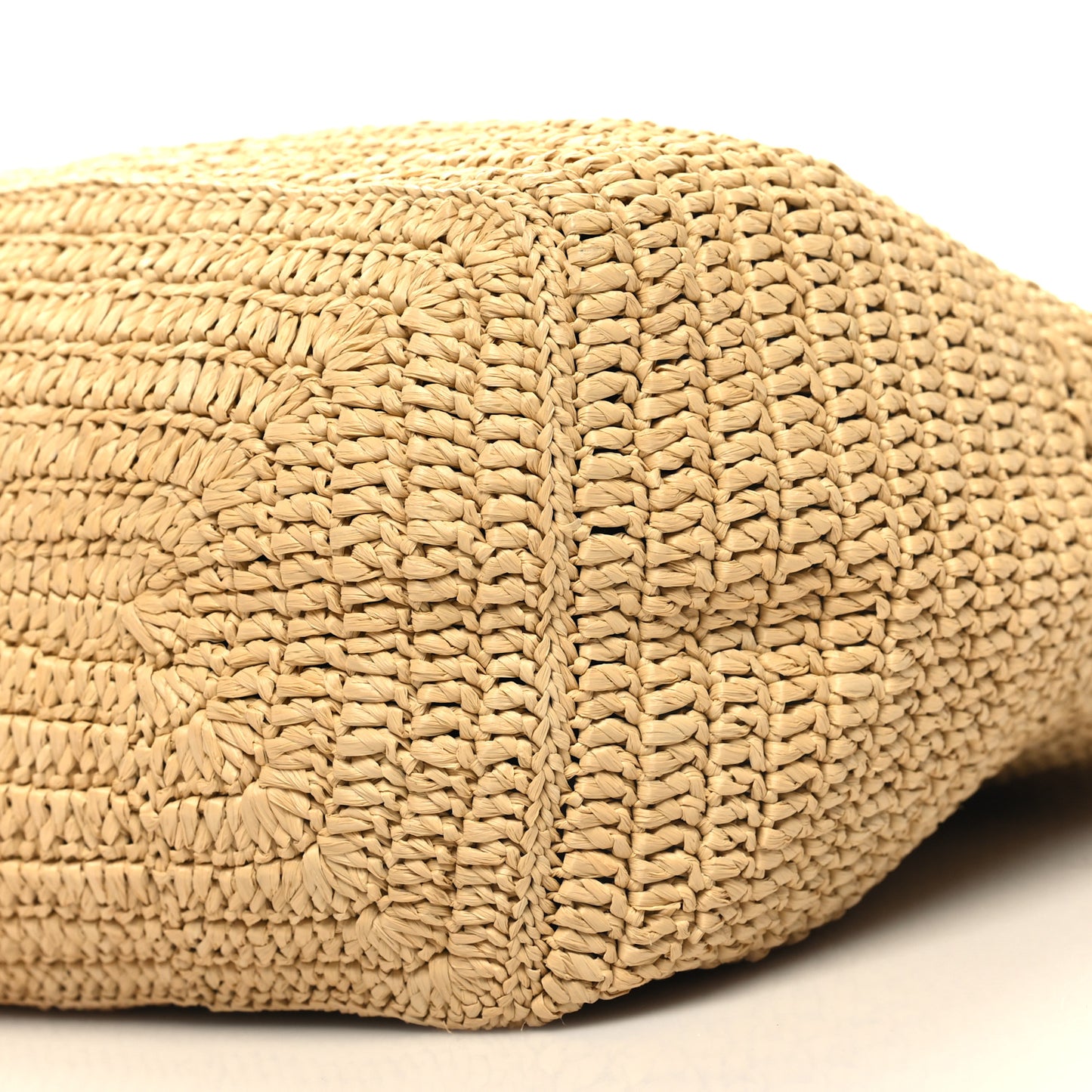 Raffia Monogram Hobo Naturale