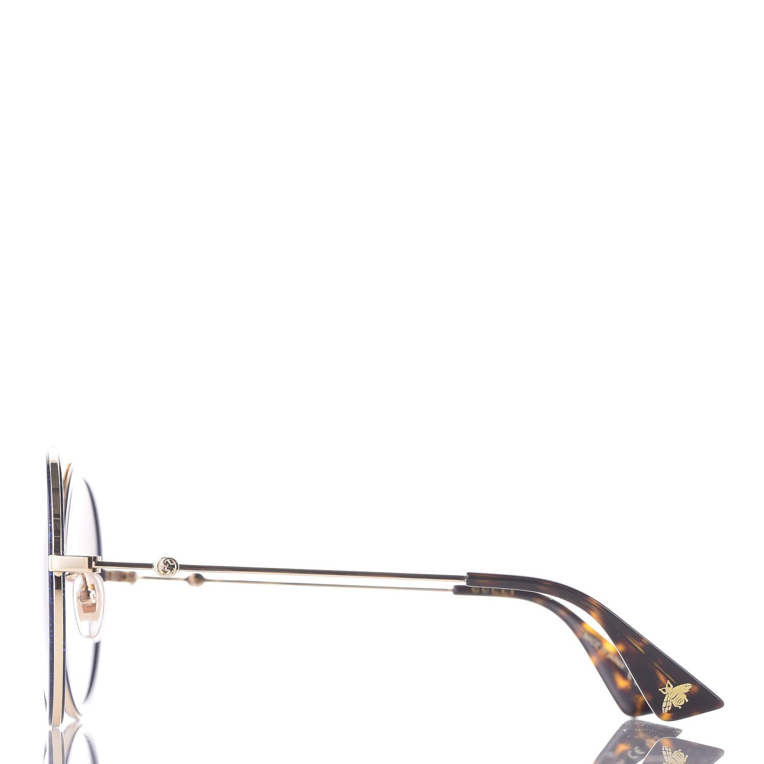 Gucci Round Sunglasses GG 0061S Blue 2 of 9
