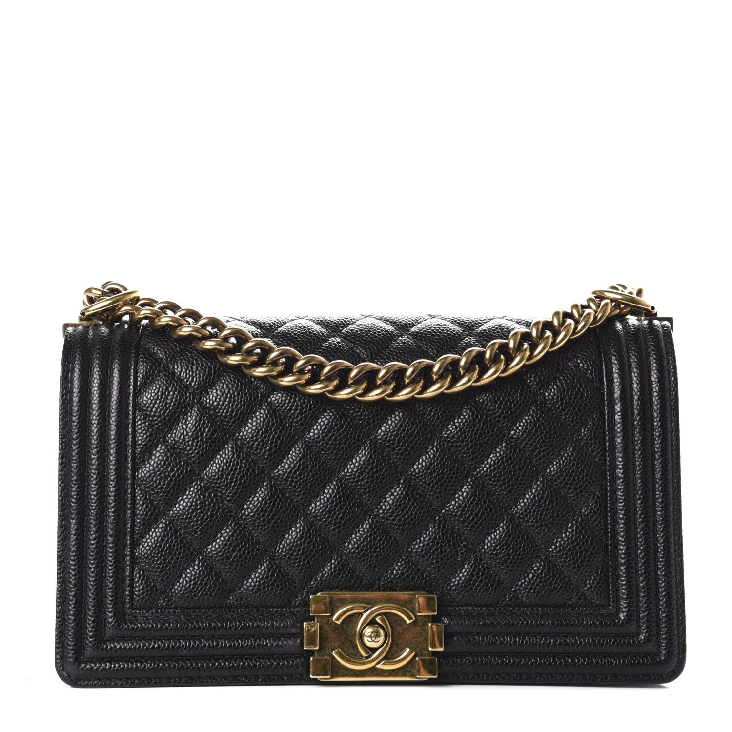 Chanel Caviar Quilted Medium Boy Flap Black 1 of 10