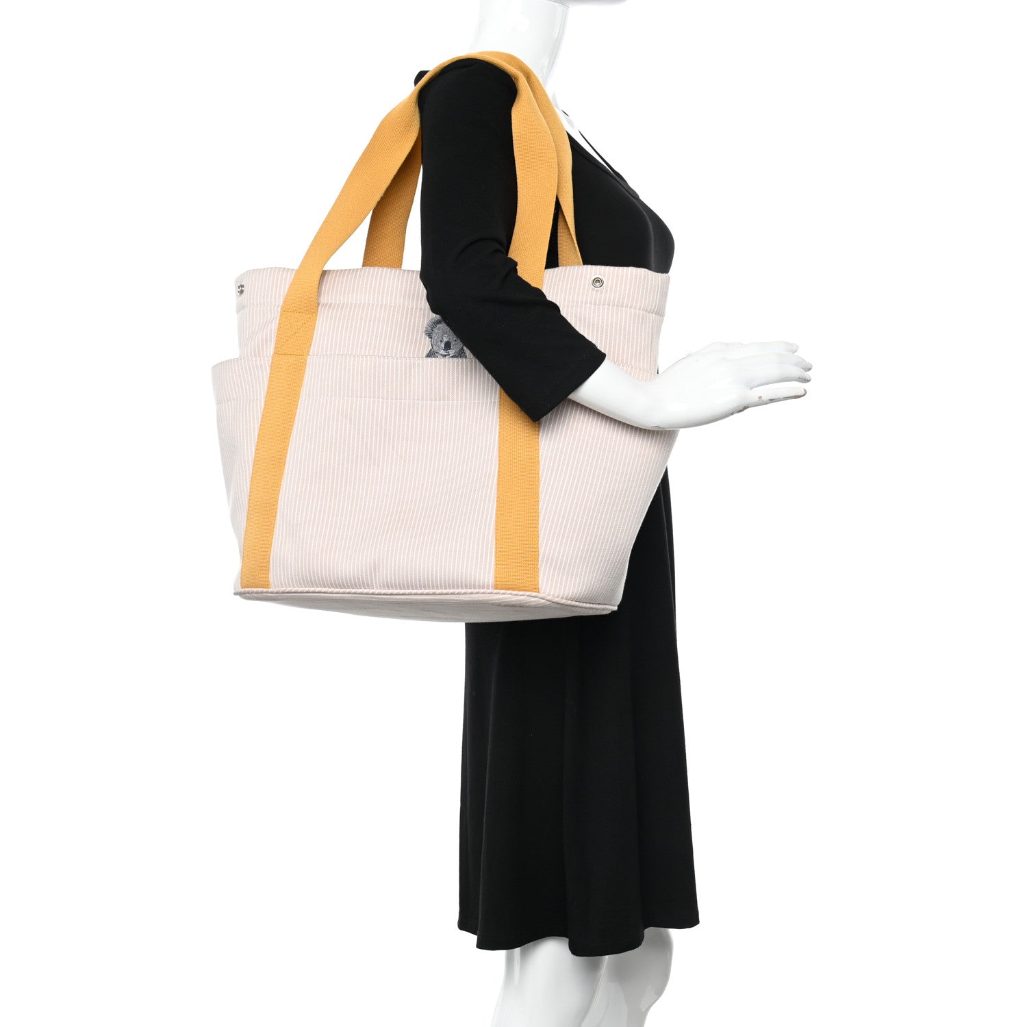 Hermes Cotton Canvas Passe-Passe Nappy Tote Bag 2 of 13