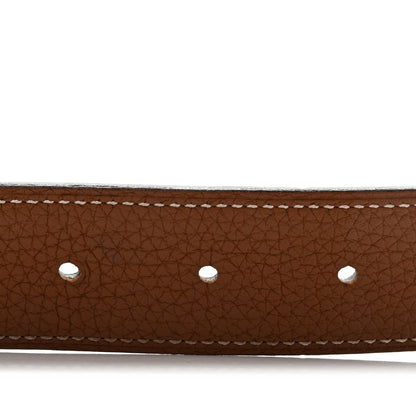 Hermes Box Togo 32mm H Belt 80 Black Gold 4 of 8