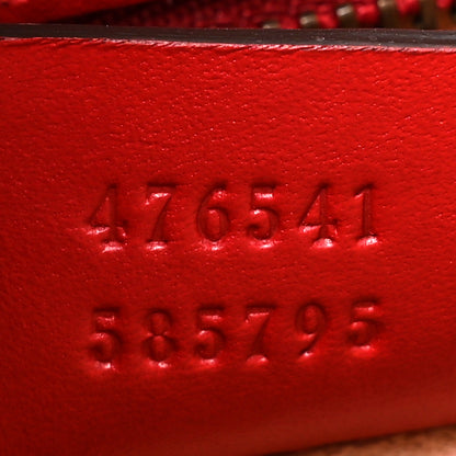 Gucci Calfskin Sylvie Web Small Queen Margaret Top Handle Bag Blue Agata Hibiscus Red Mystic White Sugar Pink 8 of 13