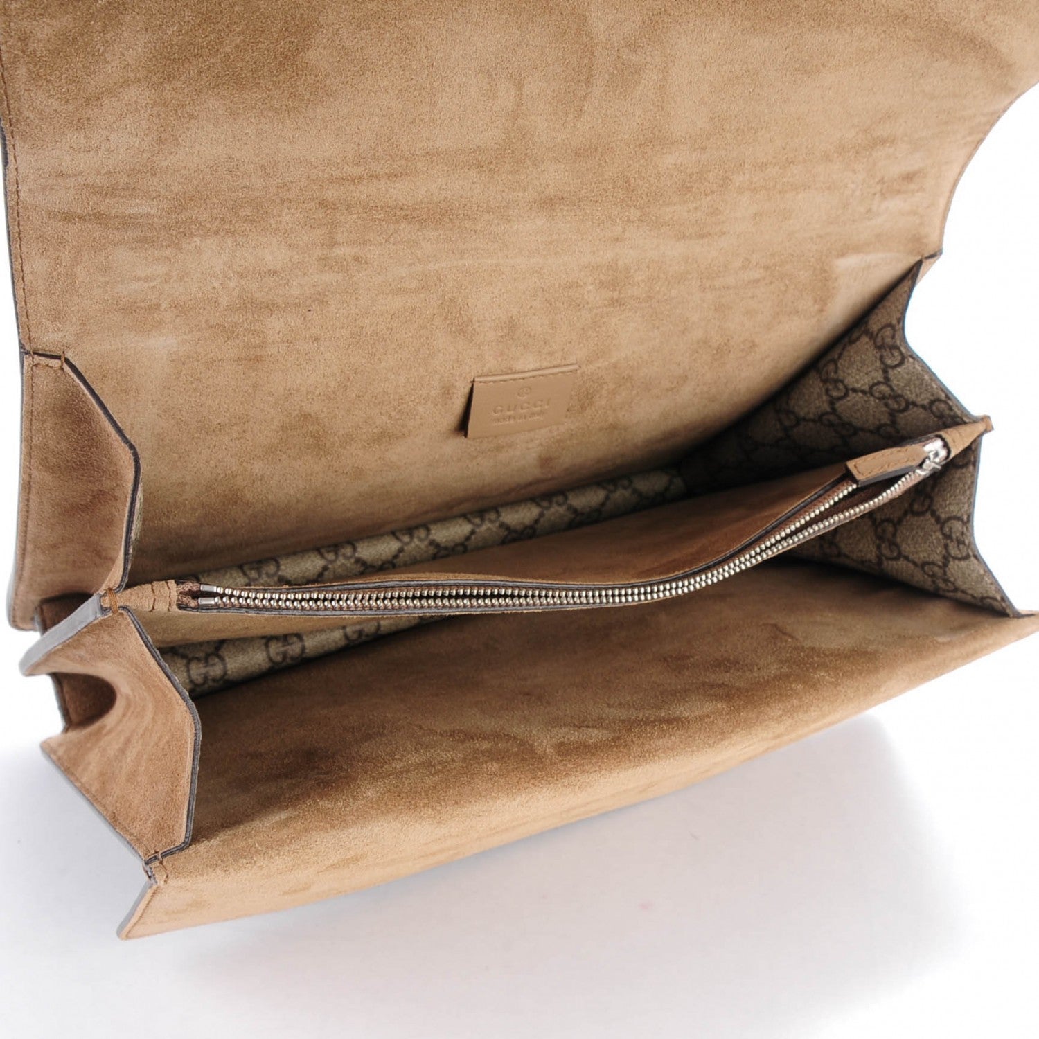 Gucci GG Supreme Monogram Embroidered Medium Dionysus Shoulder Bag Taupe 5 of 7