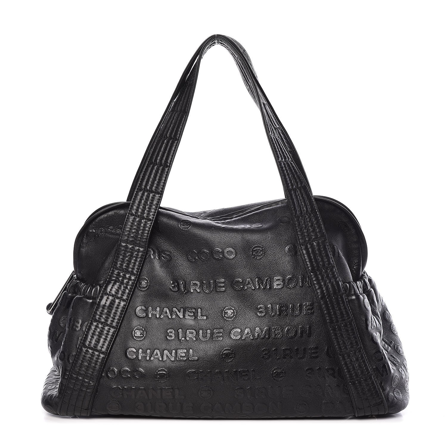 Chanel Calfskin Embossed Unlimited Large Tote Black 1 of 13