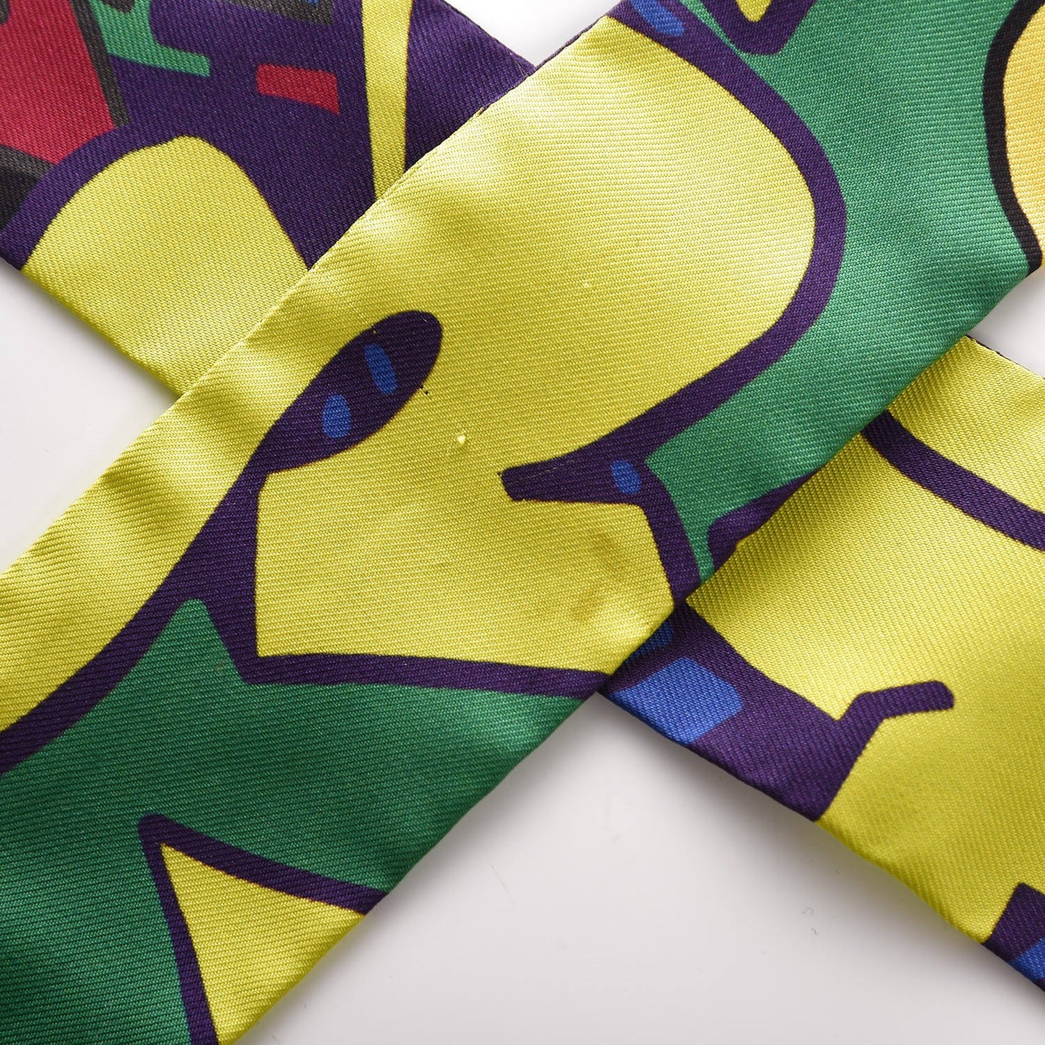Hermes Silk Graff Twilly Multi 5 of 7