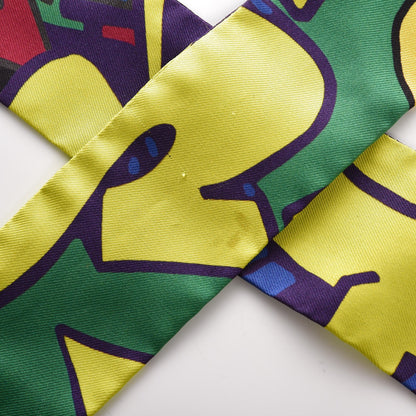 Hermes Silk Graff Twilly Multi 5 of 7