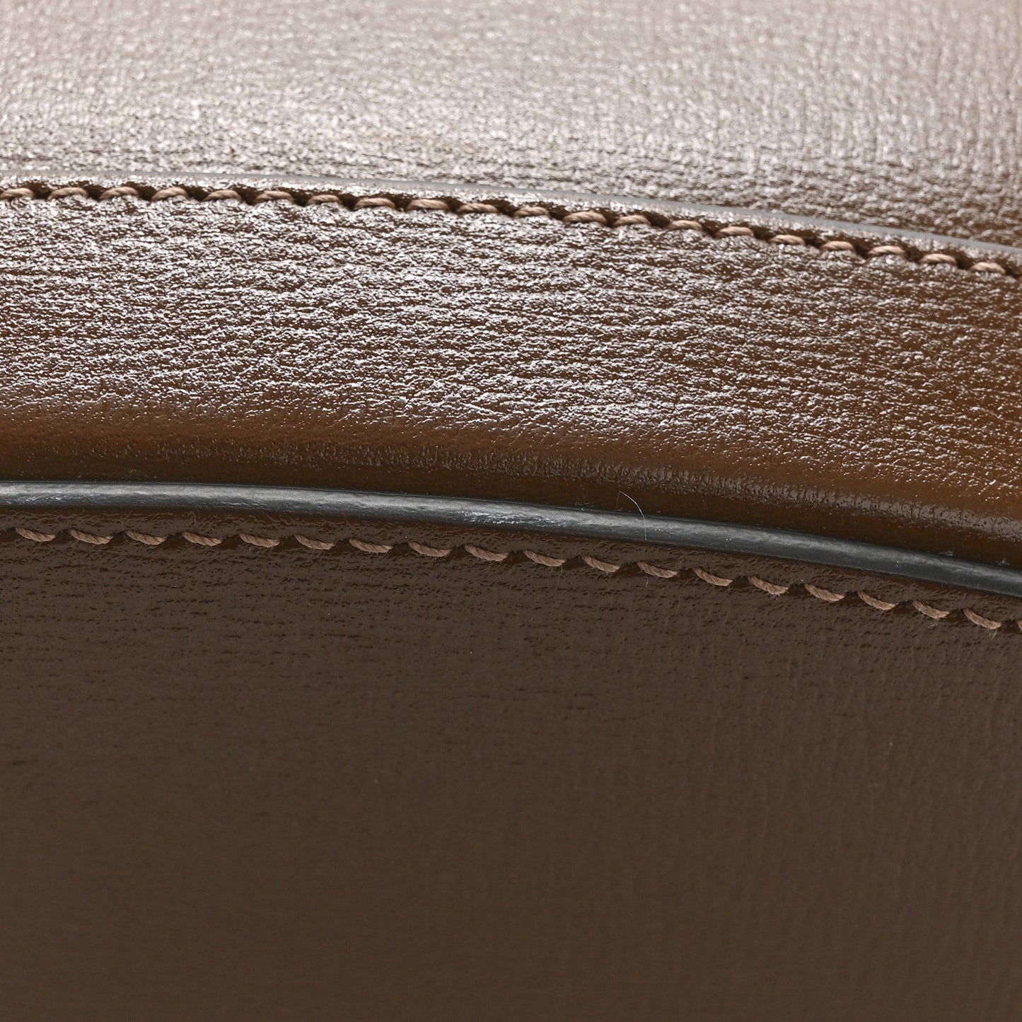 Monogram Textured Calfskin Horsebit 1955 Drawstring Bucket Bag Beige Brown Sugar