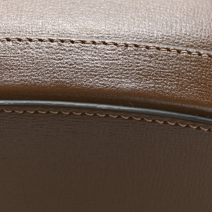 Gucci Monogram Textured Calfskin Horsebit 1955 Drawstring Bucket Bag Beige Brown Sugar 11 of 14