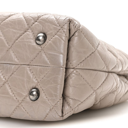 Chanel Aged Calfskin Quilted Reissue 2.55 Tote Light Grey 10 of 10