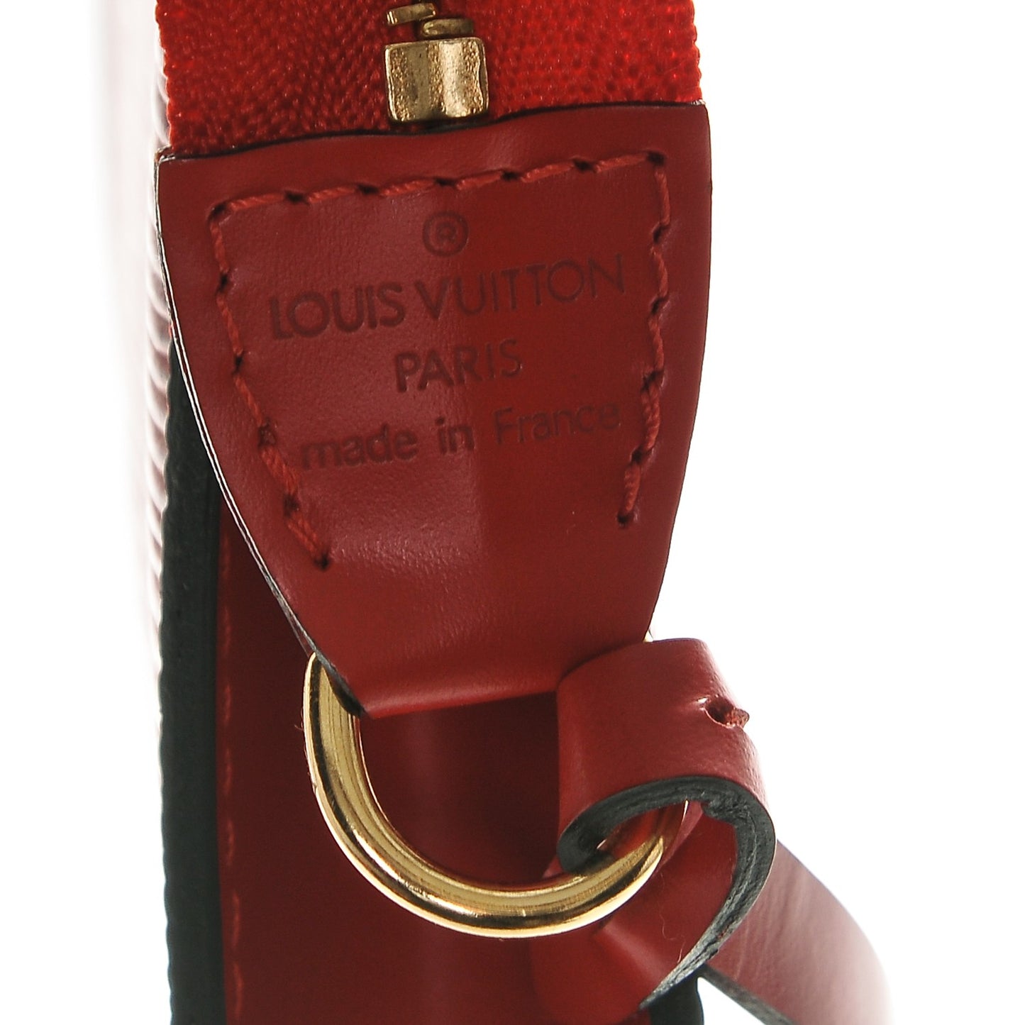 Epi Pochette Accessories 24 Castillan Red