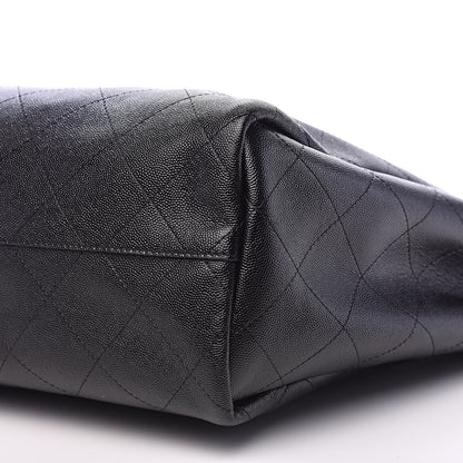 Chanel Caviar Stitched Large Shopping Tote Black 9 of 10