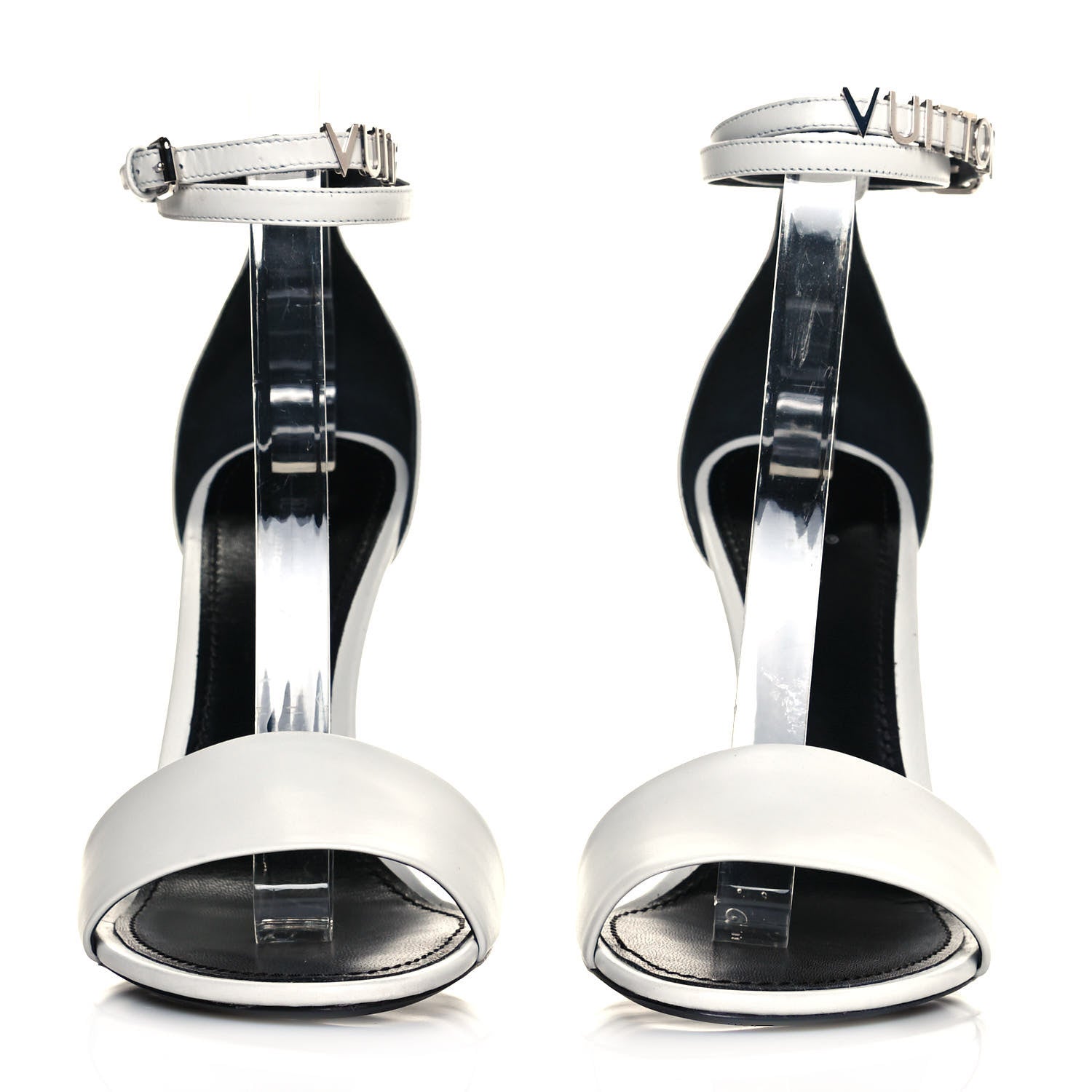 Louis Vuitton Calfskin Call Back Sandals 40 White 2 of 9