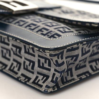 Fendi Zucchino Shoulder Bag Navy 8 of 9