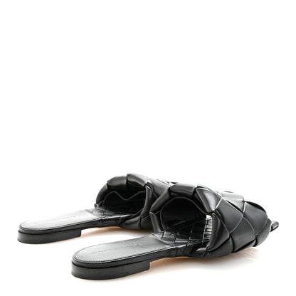 Bottega Veneta Nappa Maxi Intrecciato Lido Flat Sandals 39.5 Black 5 of 8