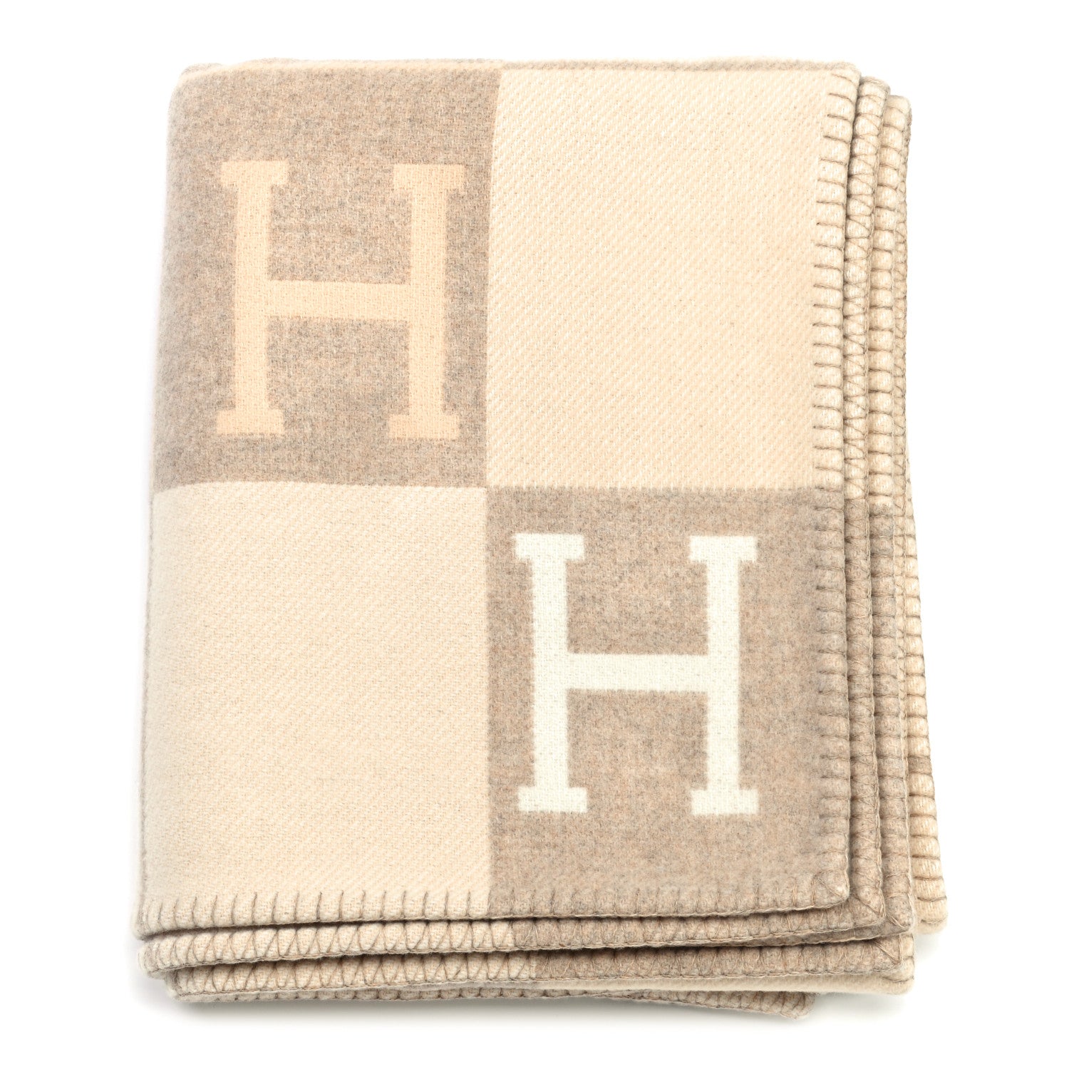 Hermes Wool Cashmere Avalon III Blanket Coco Camomille 1 of 3