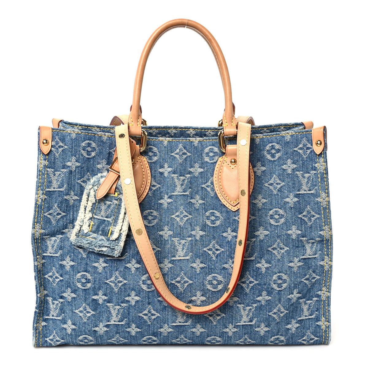 Monogram Denim Onthego MM Blue