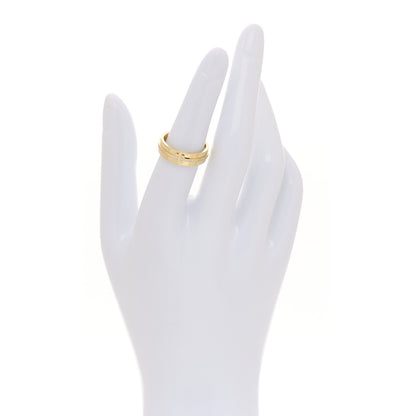 Tiffany 18K Yellow Gold Diamond Wide T Two Ring 52 6 2 of 4