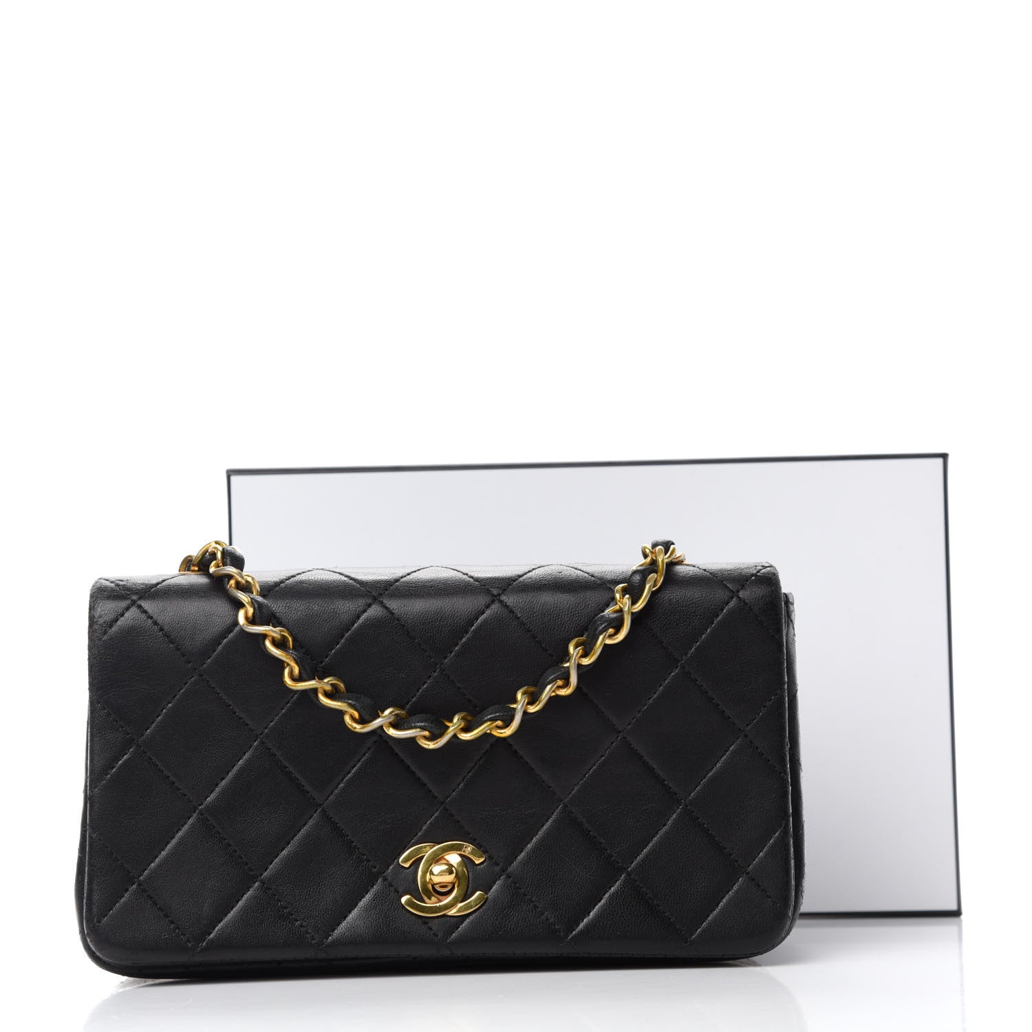 Chanel Lambskin Quilted Small Single Flap Black 12 of 12