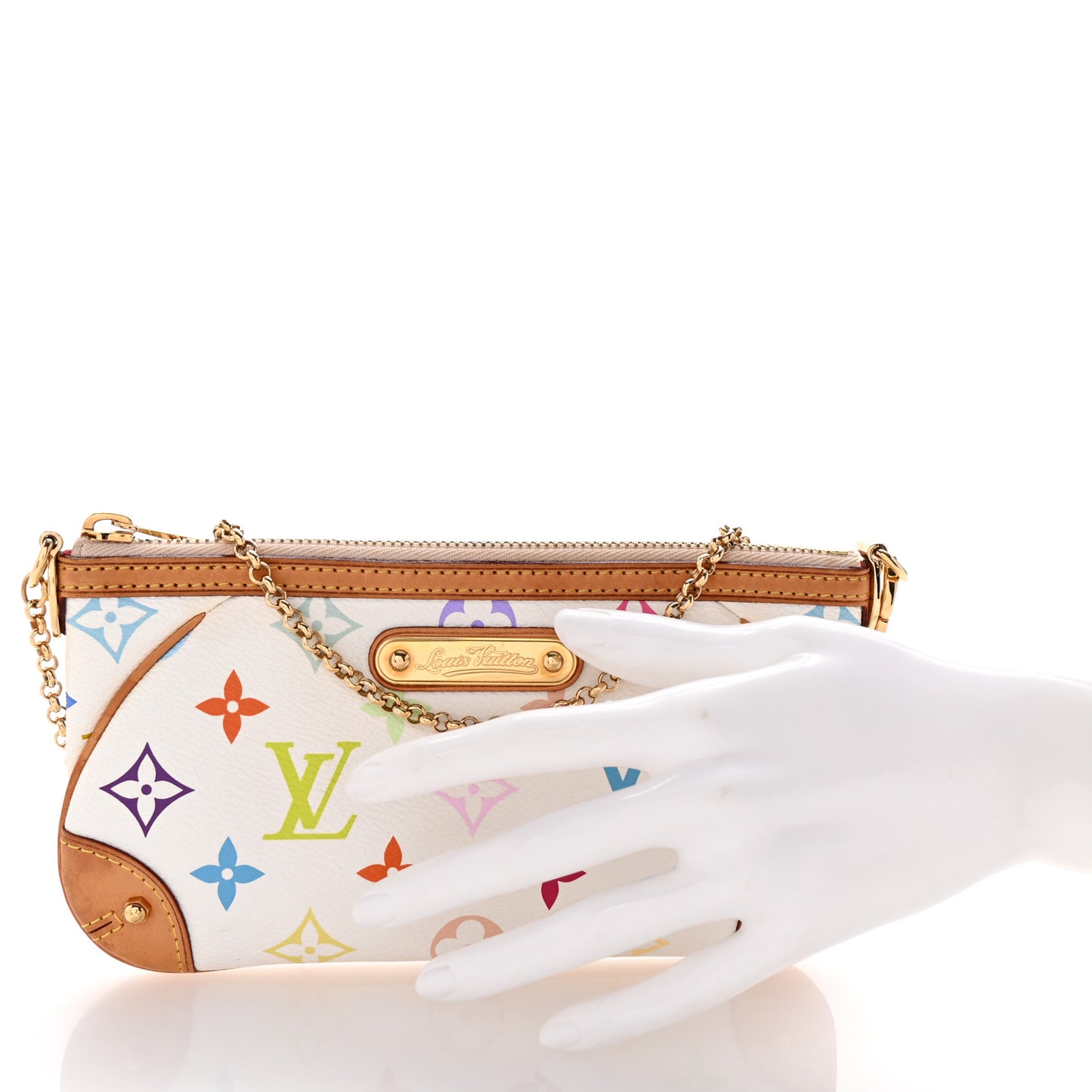 Monogram Multicolor Pochette Milla MM White