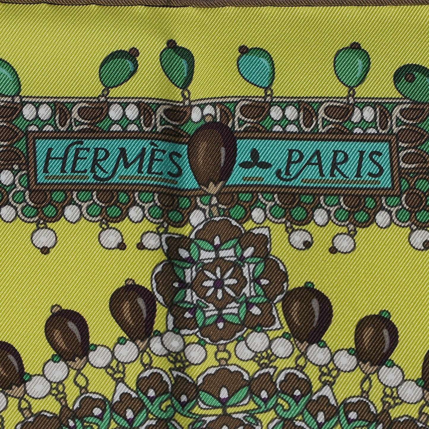 Silk Parures Des Maharajas Scarf 90 Jaune Fluo Vert Violet