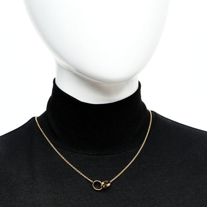 Cartier 18K Yellow Gold Interlocking LOVE Necklace 2 of 6