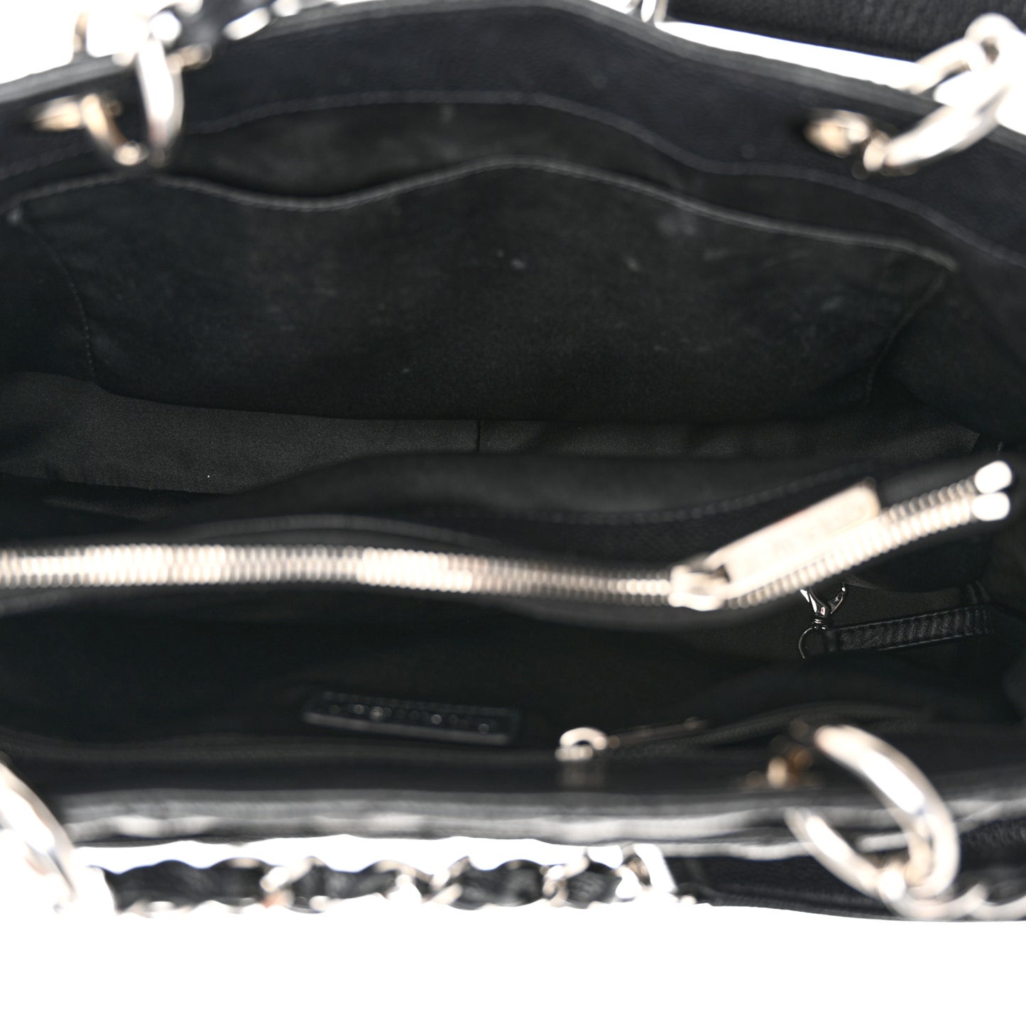 Caviar Quilted Grand Shopping Tote GST Black