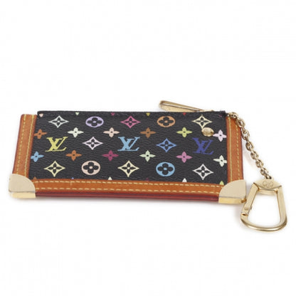 Louis Vuitton Monogram Multicolor Key Pouch Black 3 of 9