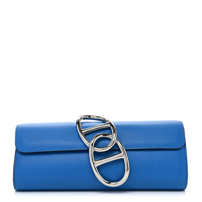 Hermes Evercolor Egee Clutch Bleu Hydra 1 of 11