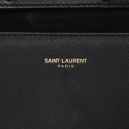 Saint Laurent Calfskin Small Classic Y Satchel Bag Black 6 of 7