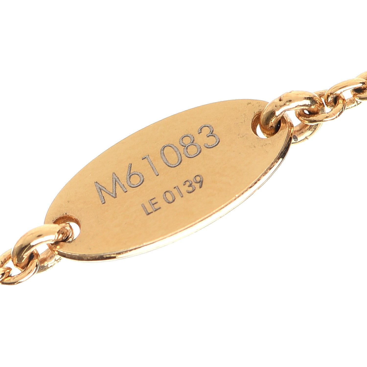 Louis Vuitton Essential V Necklace Gold 5 of 5