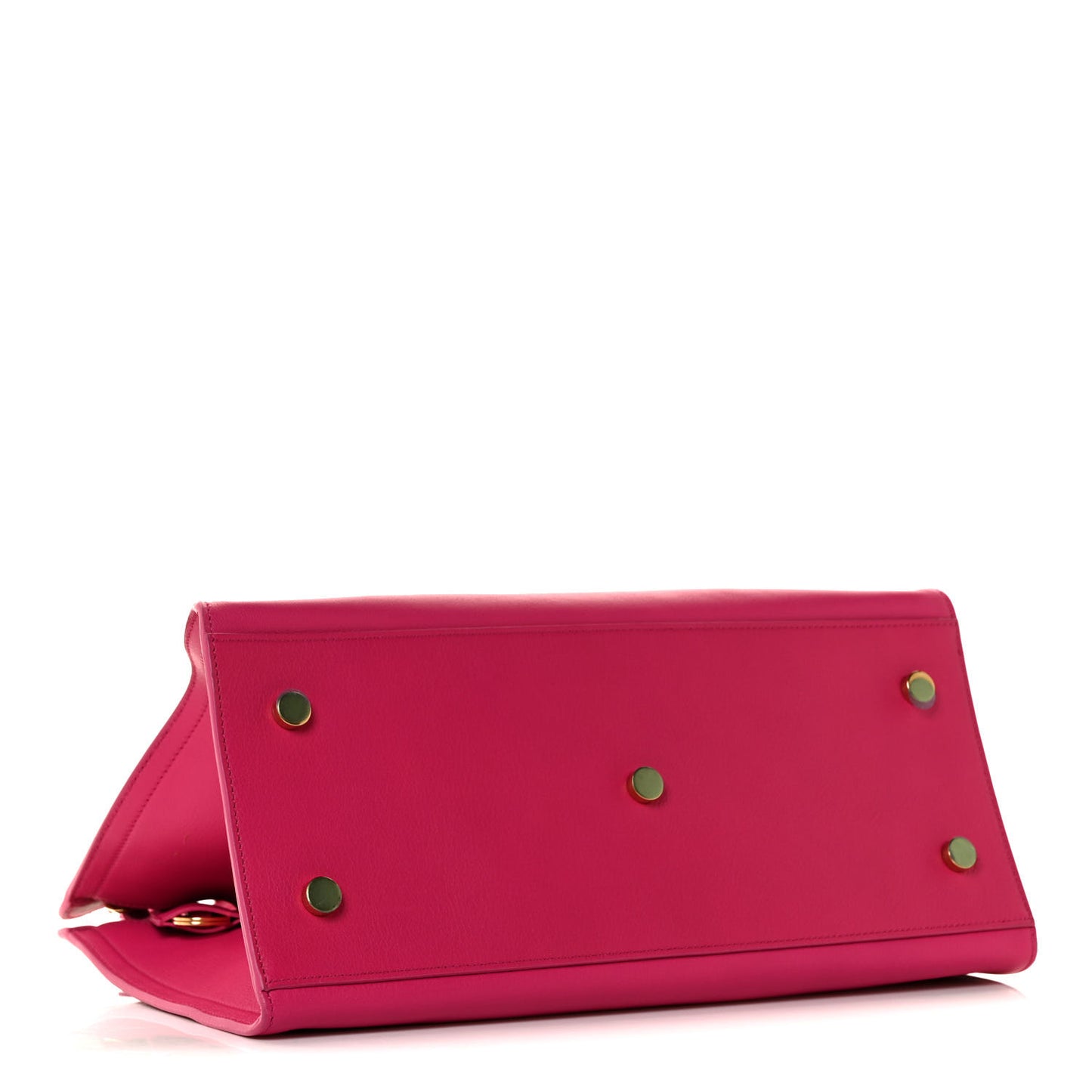 Calfskin Small Monogram Cabas Fuchsia
