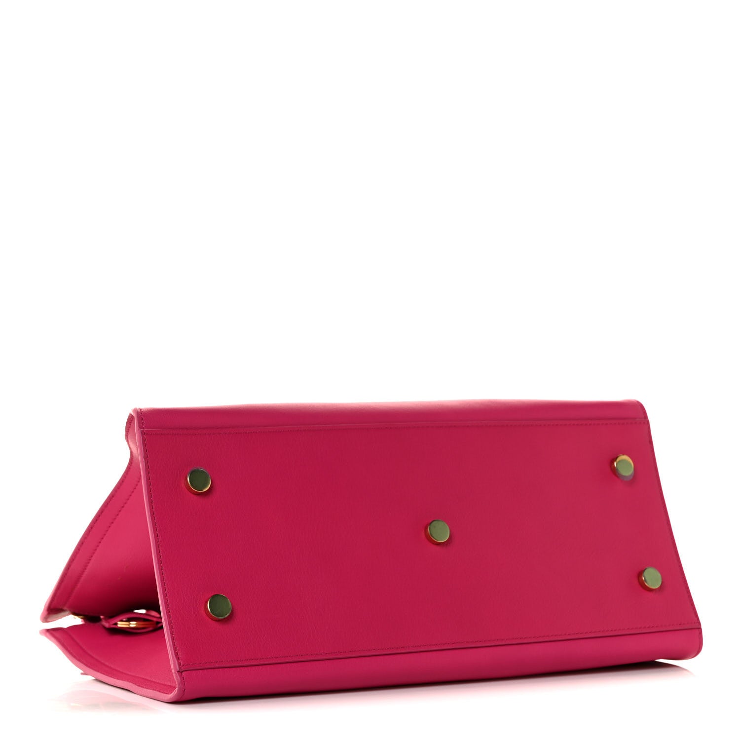 Saint Laurent Calfskin Small Monogram Cabas Fuchsia 4 of 8