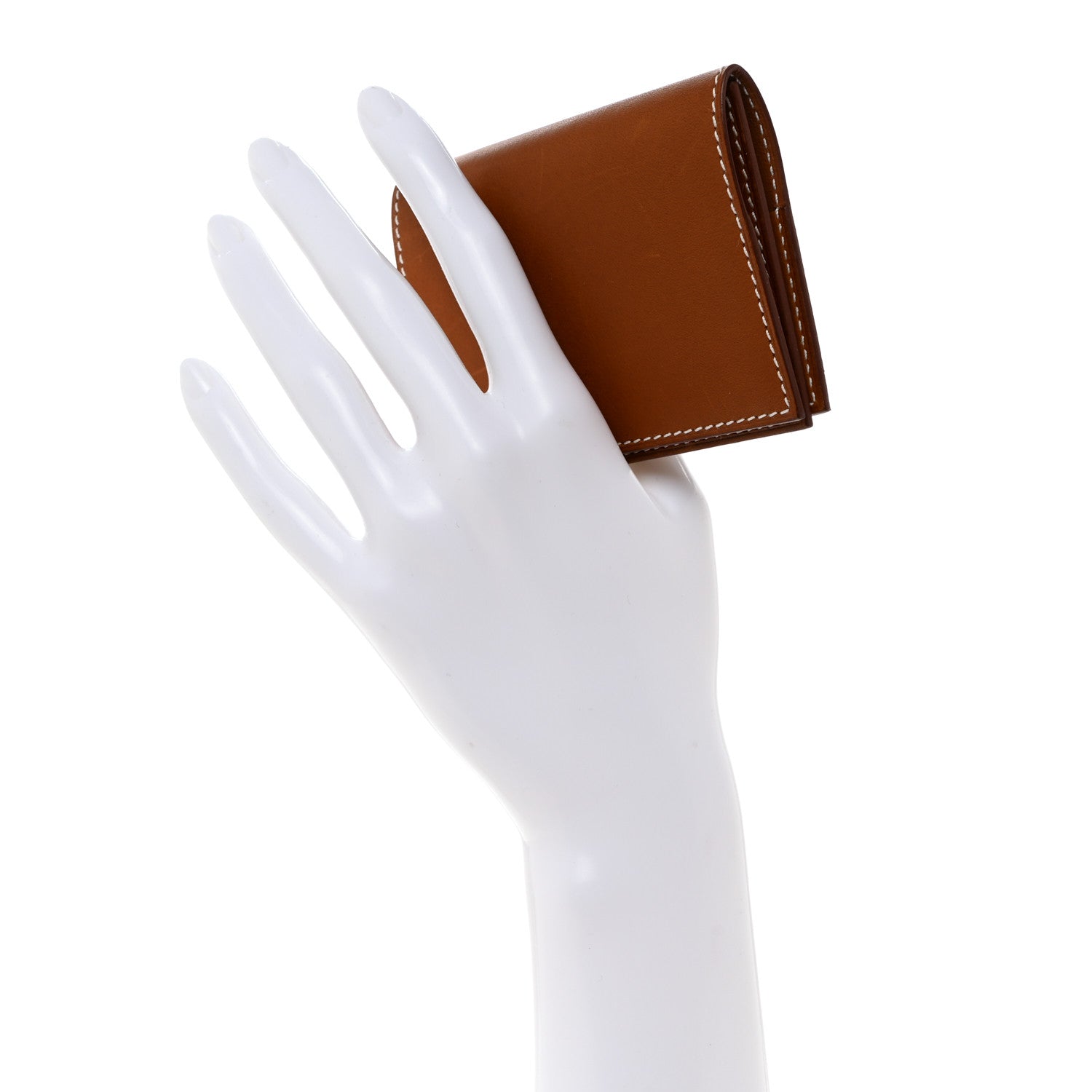 Hermes Barenia Guernesey Card Case Fauve 2 of 10