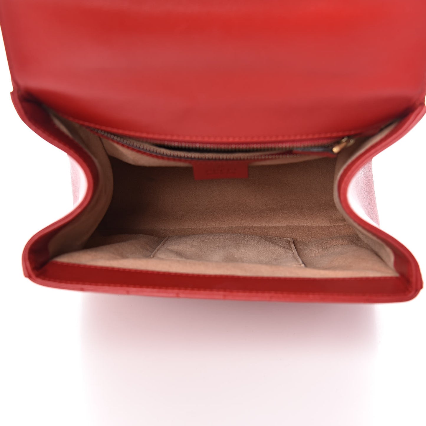 Calfskin Bamboo Trapuntata Queen Margaret Backpack Hibiscus Red