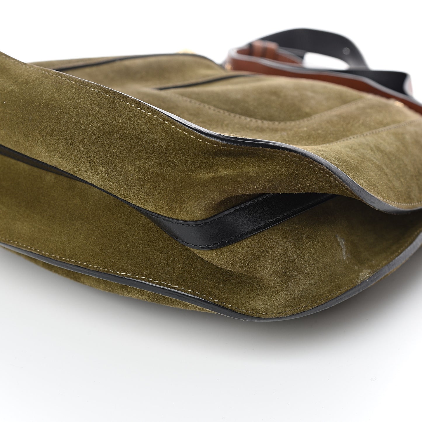 Calfskin Suede Small Hayley Hobo Eucalyptus