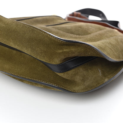 Chloe Calfskin Suede Small Hayley Hobo Eucalyptus 8 of 9