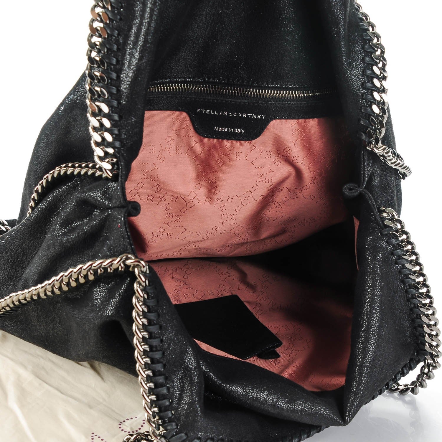 Stella McCartney Shaggy Deer Big Falabella Tote Black 9 of 13