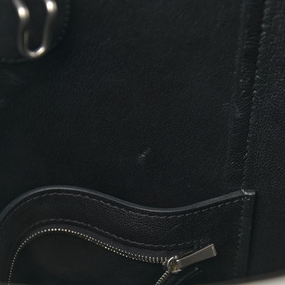 Celine Textured Canvas Small Sangle Bucket Bag Black 10 of 10
