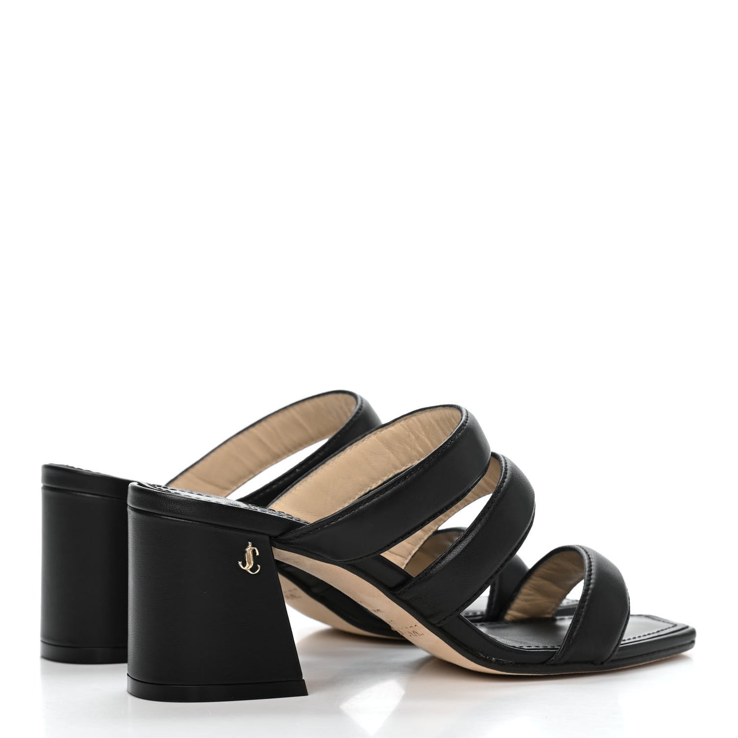 Nappa Auna 65 Mule Sandals 35 Black