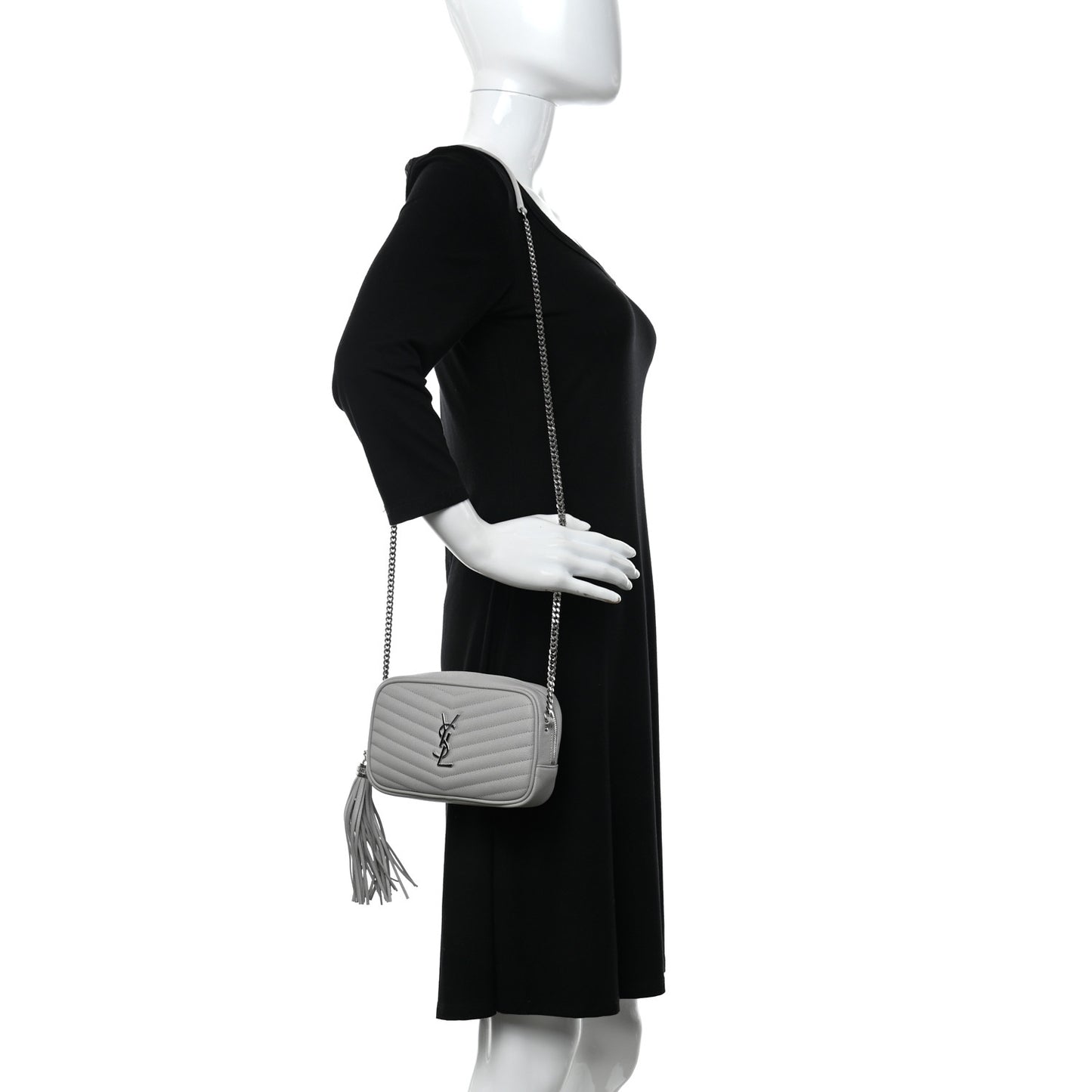 Grain De Poudre Matelasse Monogram Mini Lou Camera Bag Granite