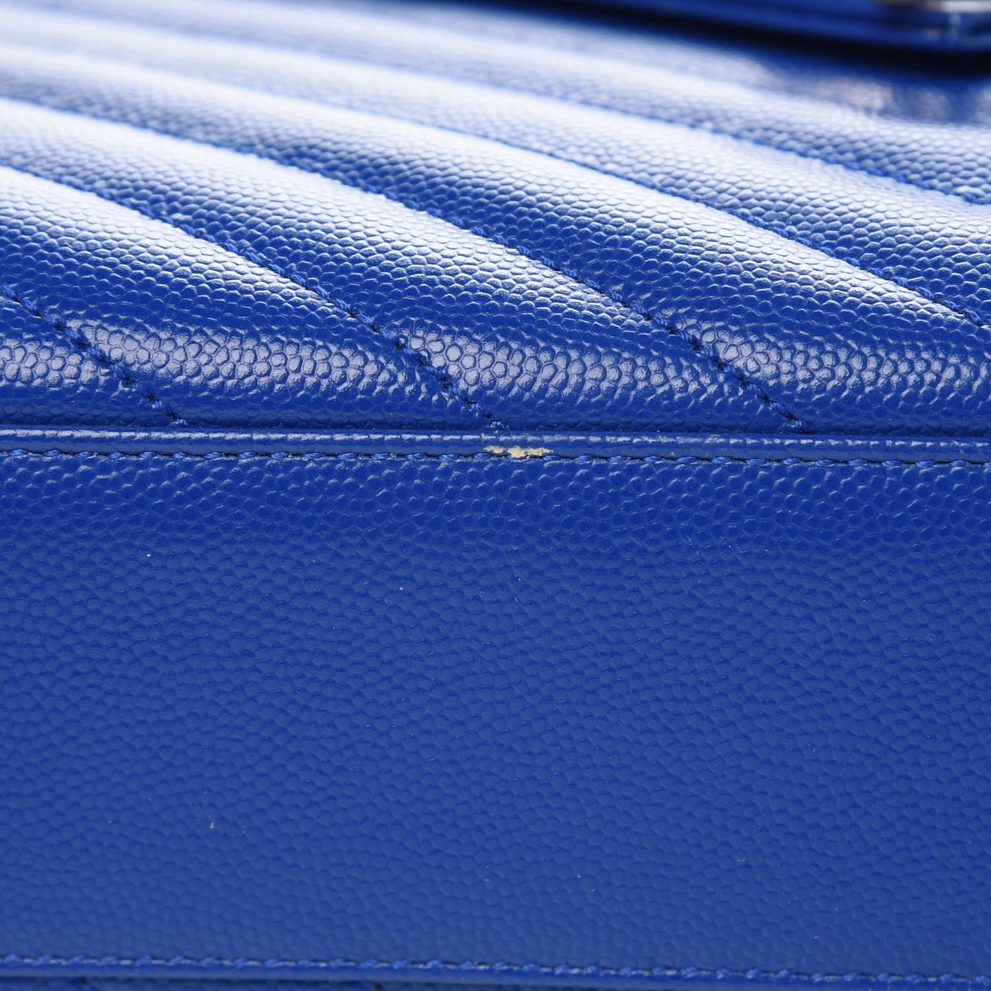 Grain De Poudre Matelasse Chevron Large Monogram Satchel