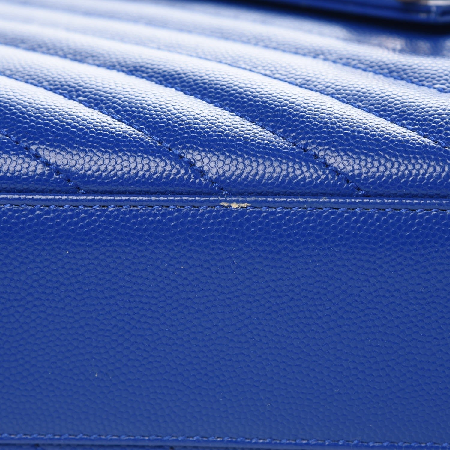 Saint Laurent Grain De Poudre Matelasse Chevron Large Monogram Satchel 7 of 14