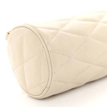 Saint Laurent Lambskin Monogram Mini Sade Tube Bag Crema Soft 8 of 9