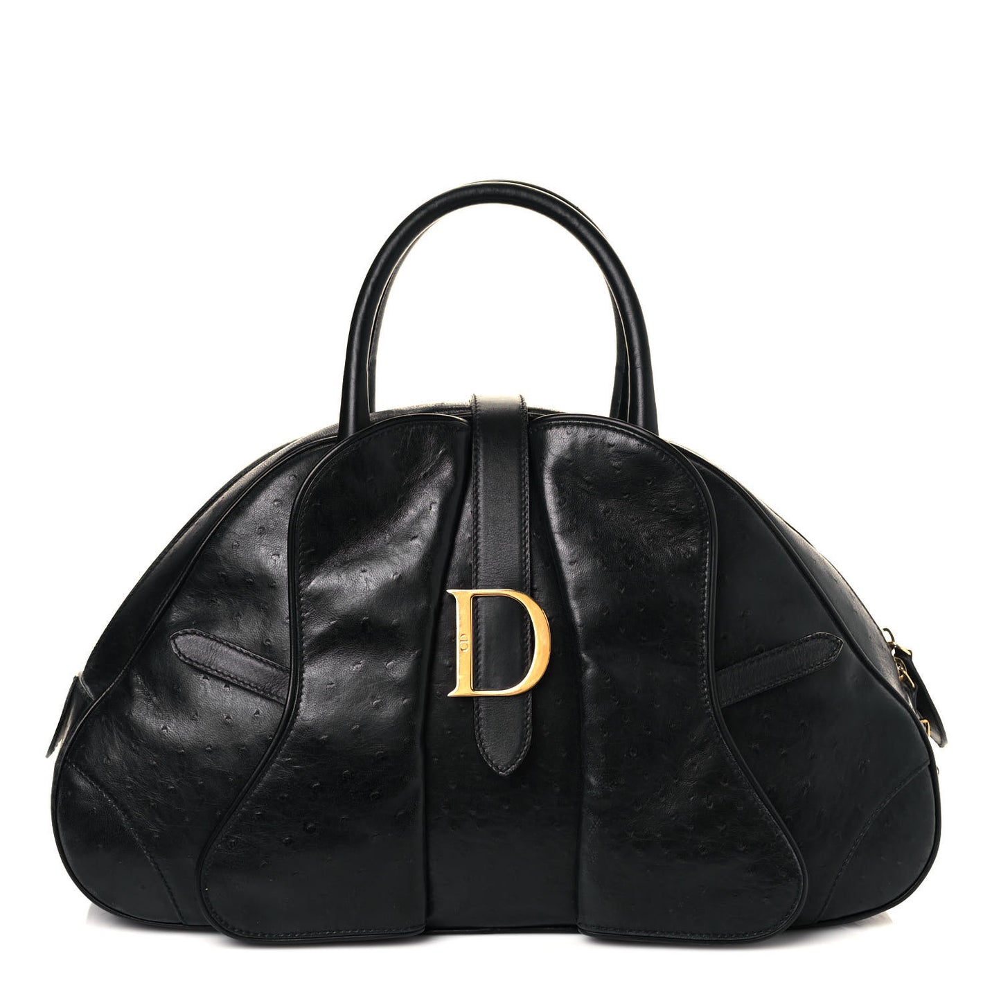 Ostrich Saddle Bowler Black