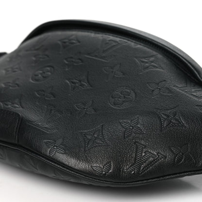 Louis Vuitton Calfskin Monogram Shadow Discovery Bumbag PM Black 9 of 9